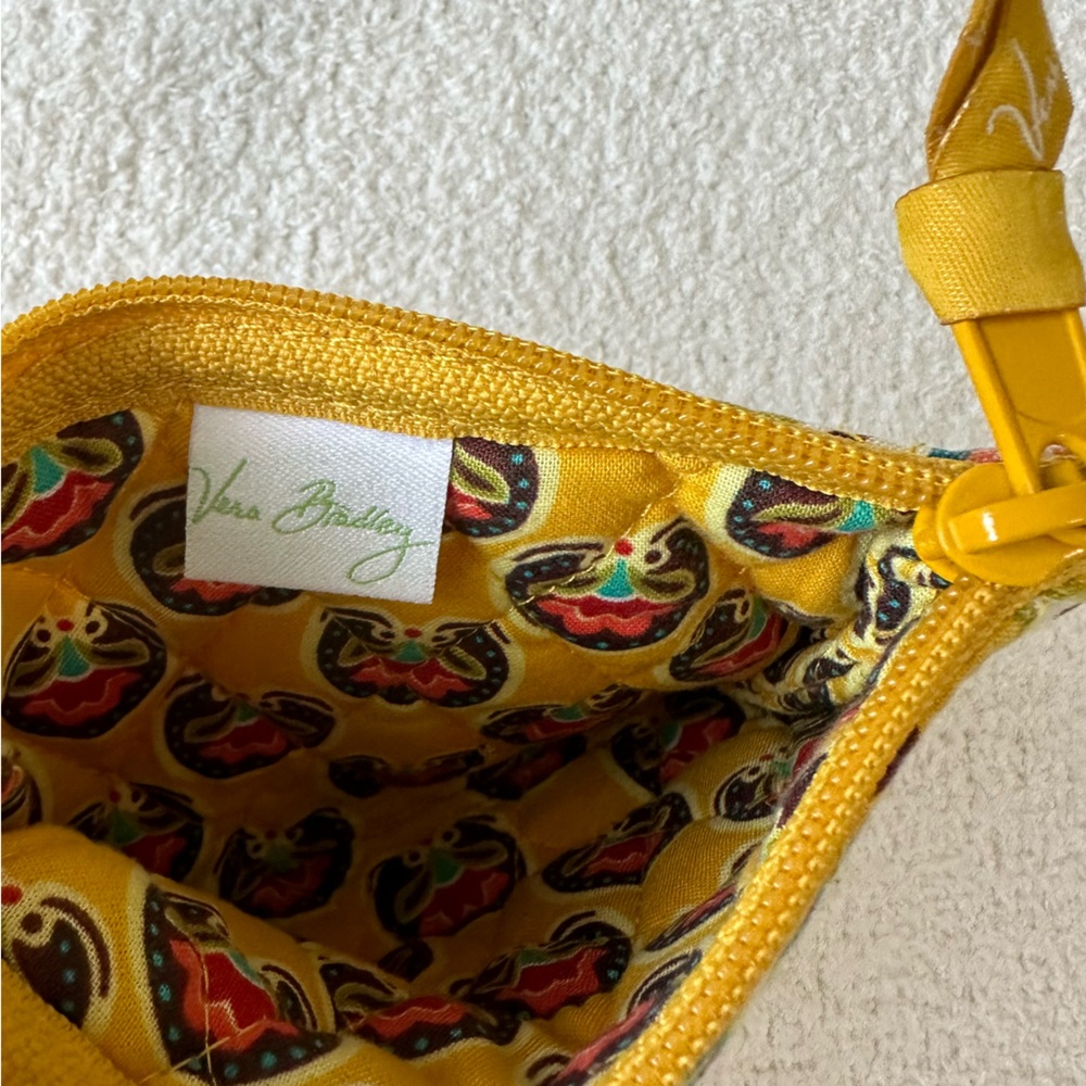 Vera Bradley mustard yellow coin purse - Picture 3 of 3